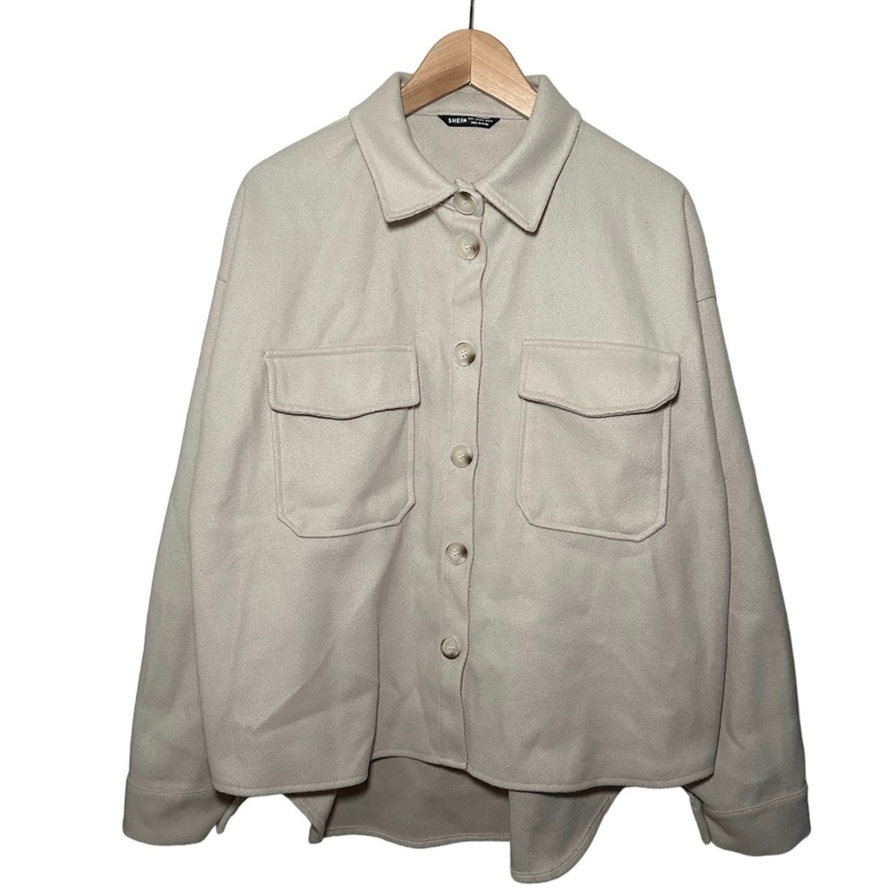 SHEIN | Beige Vanilla Shacket